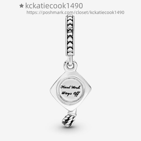 Pandora Graduation Cap Dangle Charm|Pendant - Picture 1 of 2